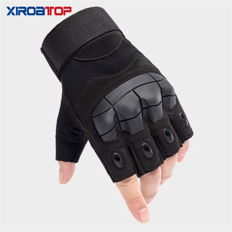 Men Women Outdoor Sport Tactical Gloves Airsoft Half Finger Hiking Gloves Military Combat Cycling Bike Gloves Protective Gear