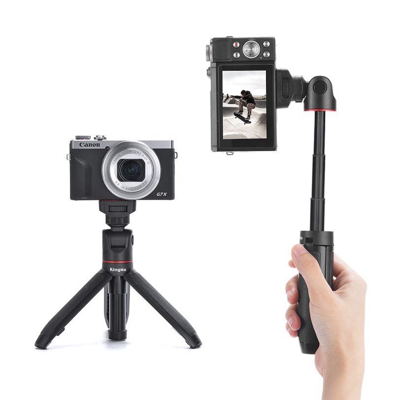 Mini Extension Tripod Grip Portable Selfie Stick Tripod For GoPro hero 9/8/7/6 Mirrorless Camera Mobile Phone Vlog Accessoriess