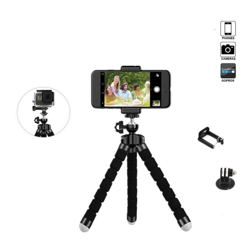 Mini Tripod Stand Mount For Mobile Phone Gopro Hero 8 7 6 5 4 3 Session SJcam Xiaomi Yi 1 2 4K Action Camera Accessories