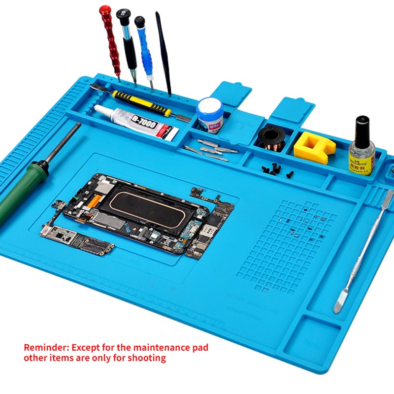Mobile Phone Computer Repair Multifunctional Silicone Pad Welding Workbench Anti Corrosion And High Temperature Resistance