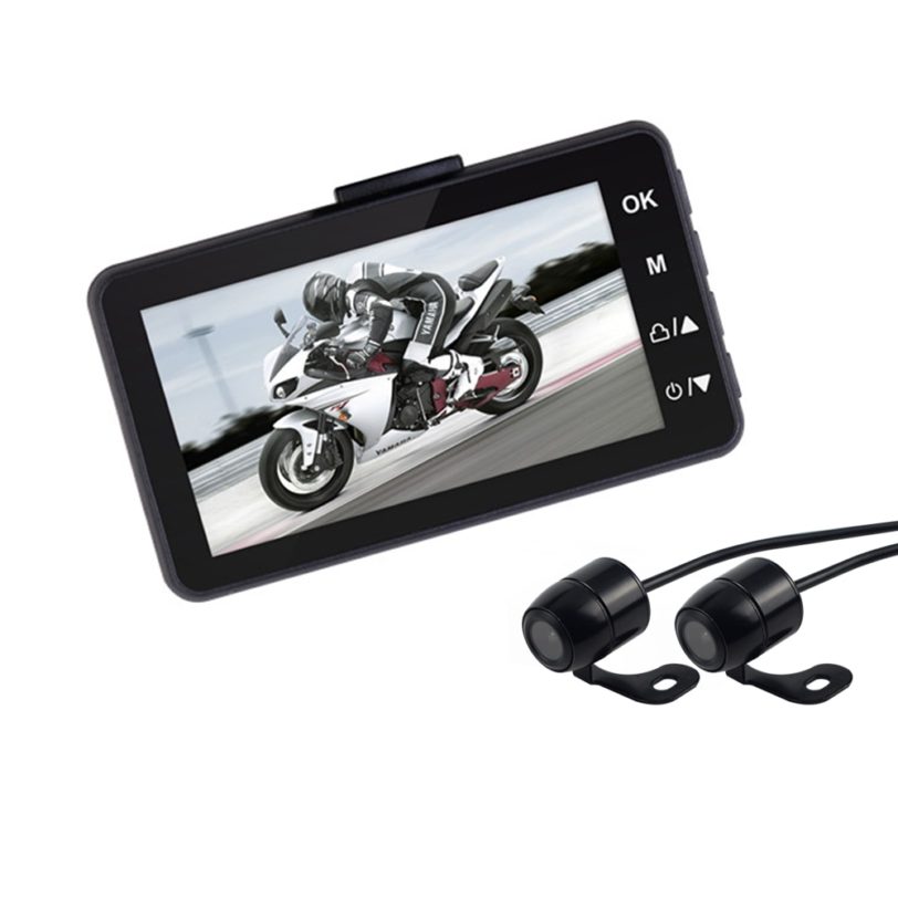 Motorcycle DVR Camera Motor Dash Cam with Special Dual-track Front Rear Recorder Motorbike Cam KY-MT18 - Image 2