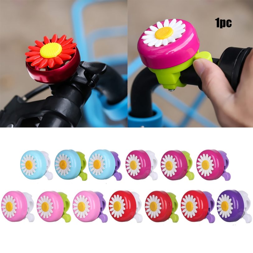 Multi-color Kids Funny Bicycle Bell Daisy Flower Horns Bike Children Girls Cycling Ring Alarm For Handlebars Alloy Plastics Hot