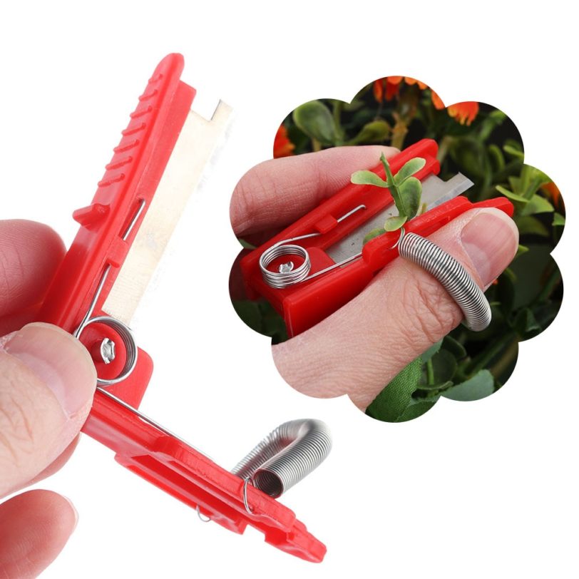 Multifunction Thumb Knife Garden Pruner Fruit Picking Device Safe Fruit Blade Tool Cutting Blade Rings Finger Protector Catcher