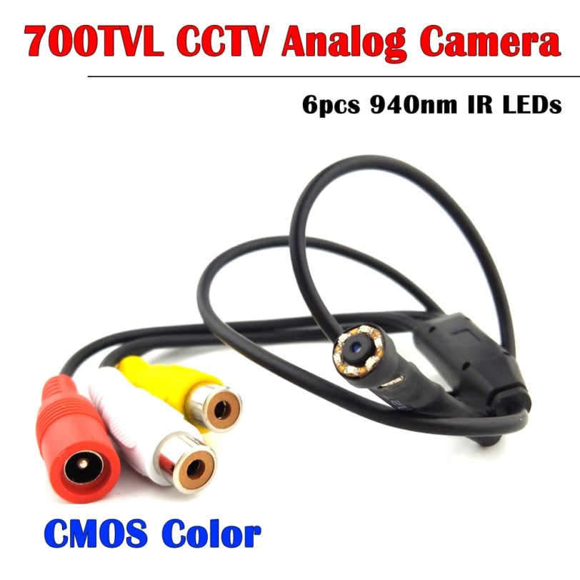 NEOCoolcam 700TVL Mini Color CCTV Analog Camera Wired Home Security Video Surveillance Cameras With 6pcs 940nm
