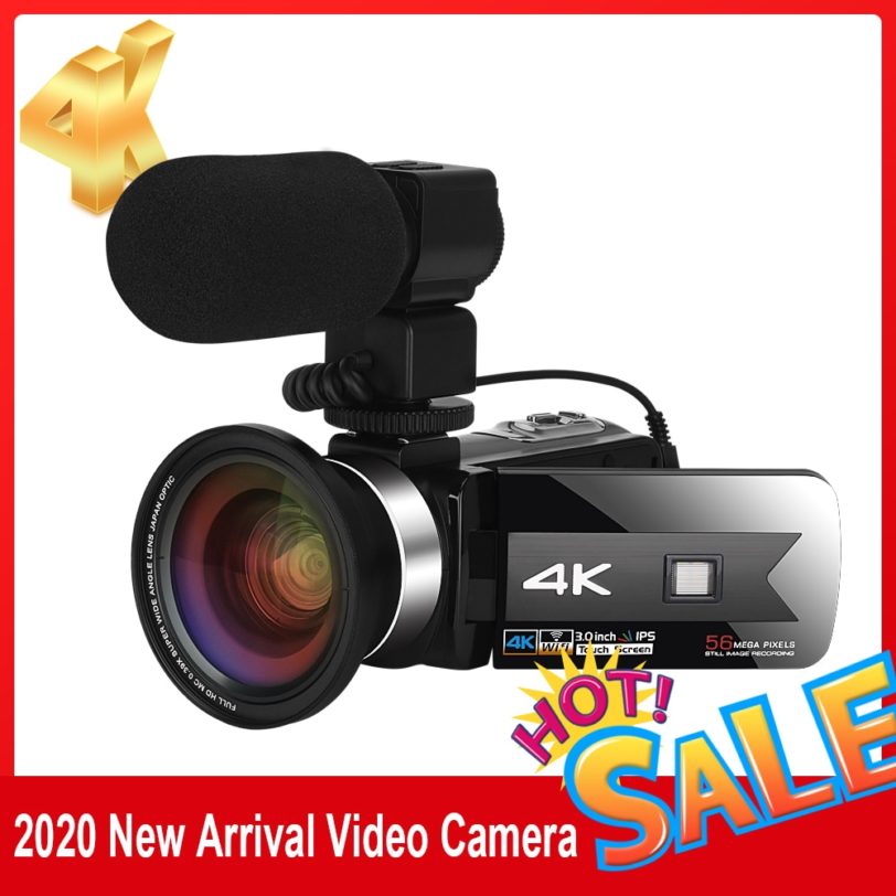 NEW Product Digital Video Camcorder for Youtube 4K 56MP Touch Screen Wecam Night Vision HD Recorder WiFi Built in Fill Light