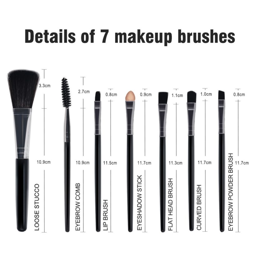 NEWCOME 5/7Pcs Makeup Brushes Tool Set Cosmetic Powder Eye Shadow Foundation Blush Blending Beauty Make Up Brush Maquiagem - Image 2