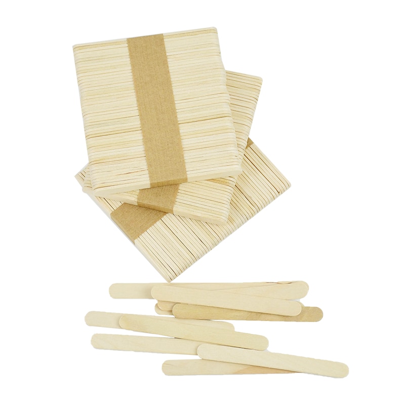 Natural Wooden Ice Cream Stick Popsicle Stick Ice Cube Maker Tools Accessories Wood Stick for Ice 2