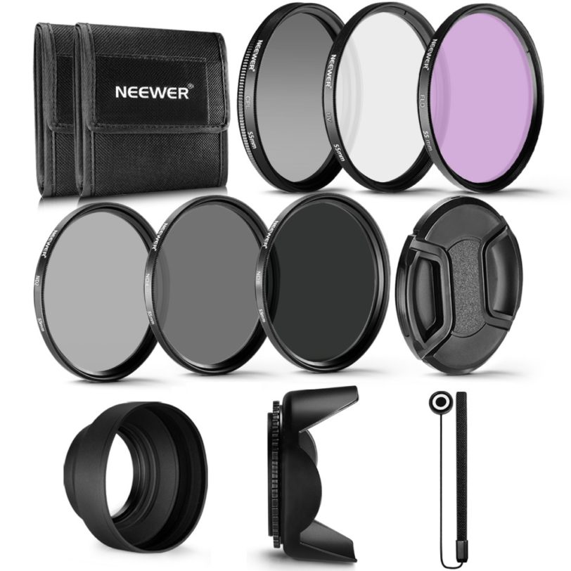 Neewer Professional UV CPL FLD Lens Filter ND Neutral Density Filter(ND2/ND4/ND8) for Sony Nikon Canon Pentax Cameras