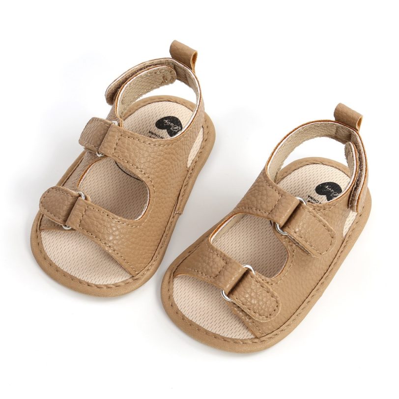 New Baby Sandals Baby Shoes Baby Boy Girl Sandals PU Soft Bottom Sole Anti-Slip Infant First Walker Crib Shoes Newborn Moccasins - Image 3