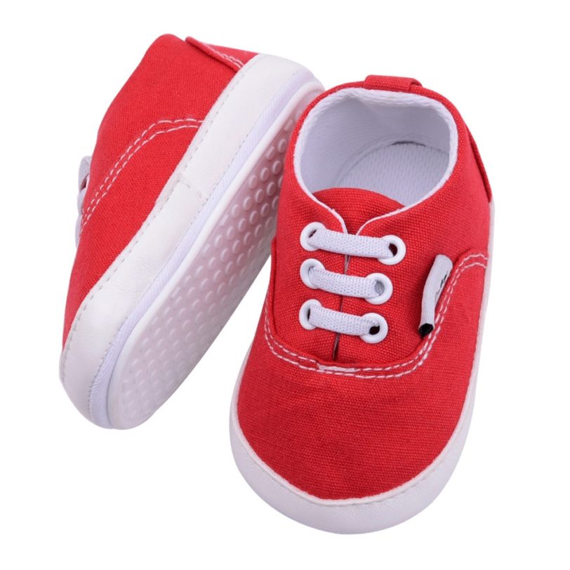 New Canvas Baby First Walkers Sport Baby Shoes For Girls Boys Newborn Prewalker Infant Toddler Rubber Botton Anti-slip Sneaker - Image 3