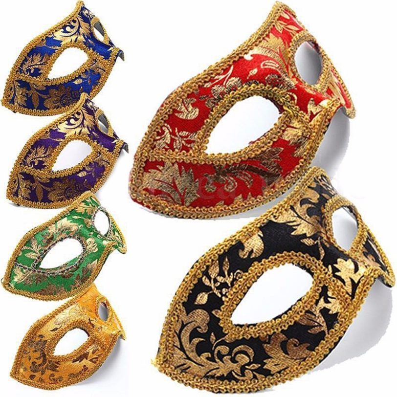 New Hot Sale Venetian Masquerade Fancy Dress Ball Eye Mask Party Halloween Costume Decorative Mask Party Supplies Accessories