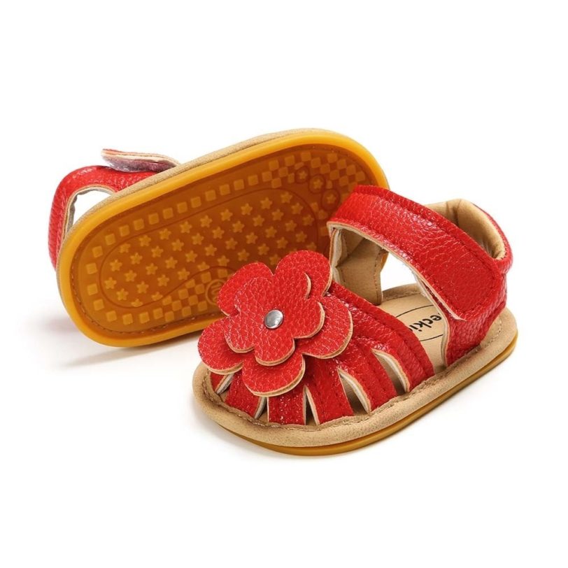 New Infant Baby Shoes Baby Boy Girl Shoes Toddler Flats Summer Sandal Flower Soft Rubber Sole Anti-Slip Crib Shoes First Walker - Image 3