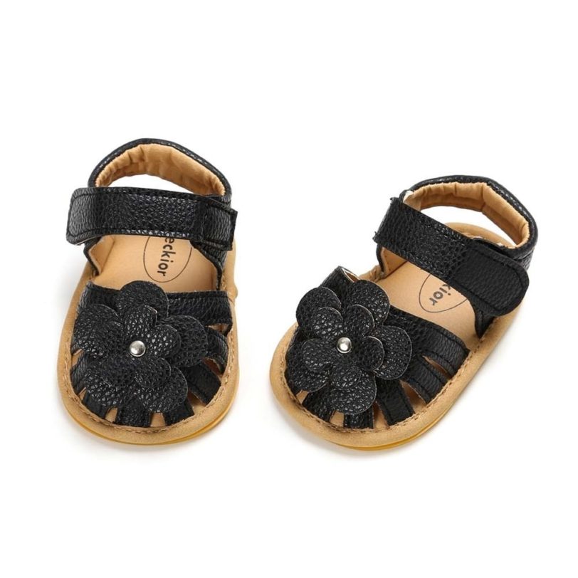 New Infant Baby Shoes Baby Boy Girl Shoes Toddler Flats Summer Sandal Flower Soft Rubber Sole Anti-Slip Crib Shoes First Walker - Image 5