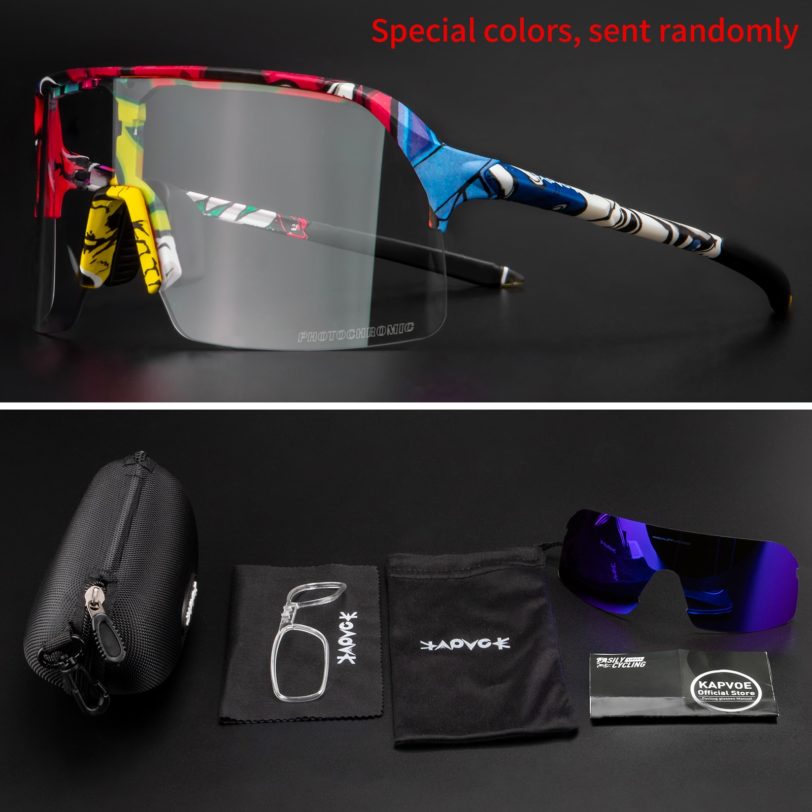 New Photochromic Cycling Eyewear Sport Road Bike Bicycle Glasses Men Women MTB Bike Cycling Sunglasses Gafas de ciclismo Goggles