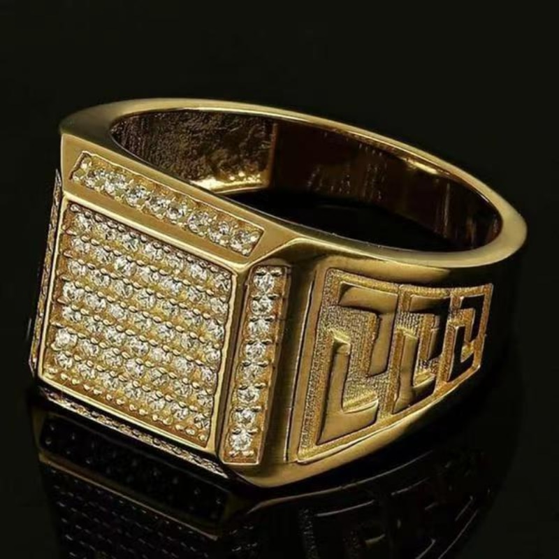 New Rings for Men Hip Hop Rock Style Luxury Mens Full Diamond Ring Gifts Jewellery for