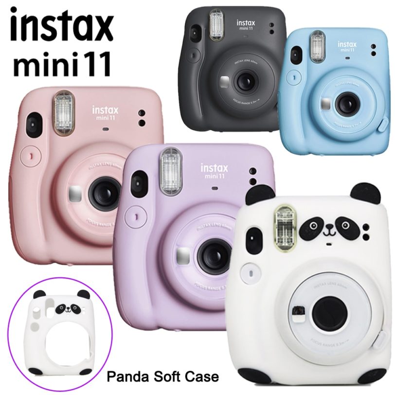 New Style Fujifilm Instax Mini 11 Instant Camera Blush Pink / Sky Blue / Charcoal Gray / Ice White / Lilac Purple 5 Colors