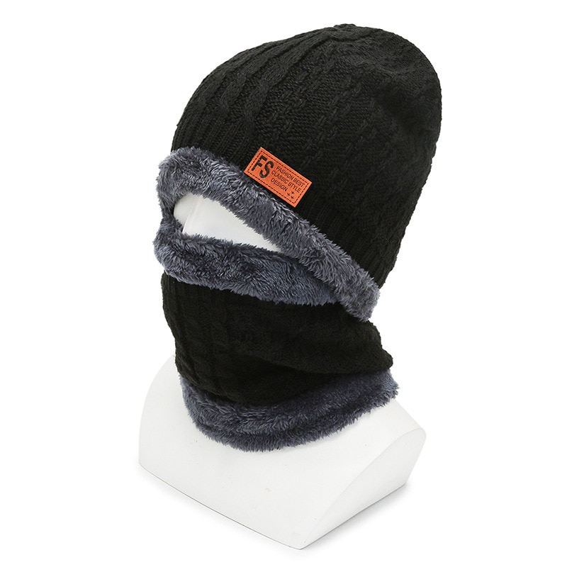 New Winter Thick Warm Beanie Hat Soft Stretch Slouchy Skully Knit Caps Fleece Lined Skull Cap