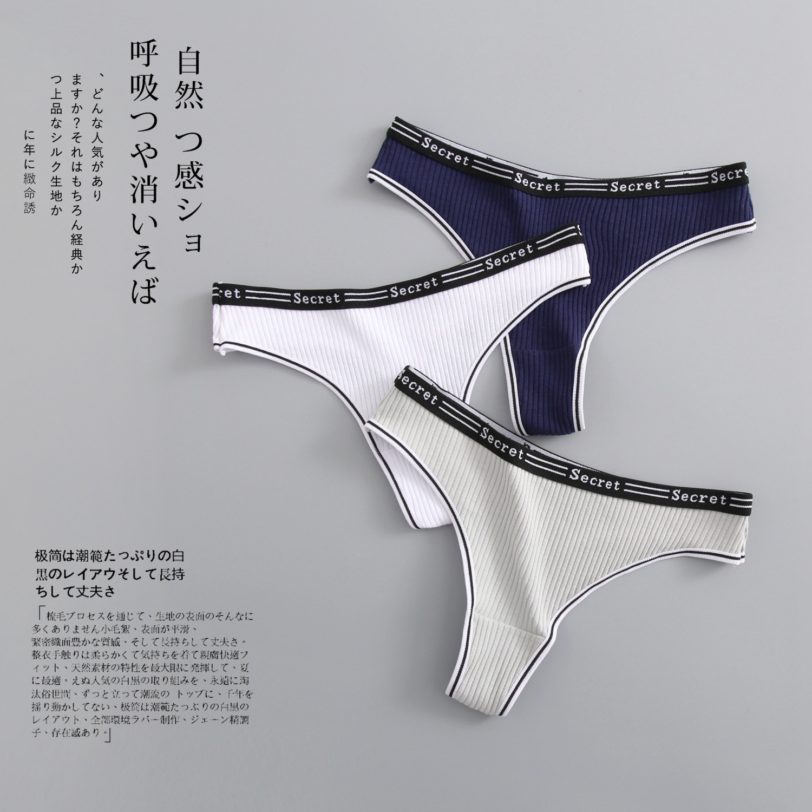 New Women's G-string Panties Ladies Cotton Underwear Temptation Sexy Thong Female Underpants Pantys Lingerie Intimate T Back