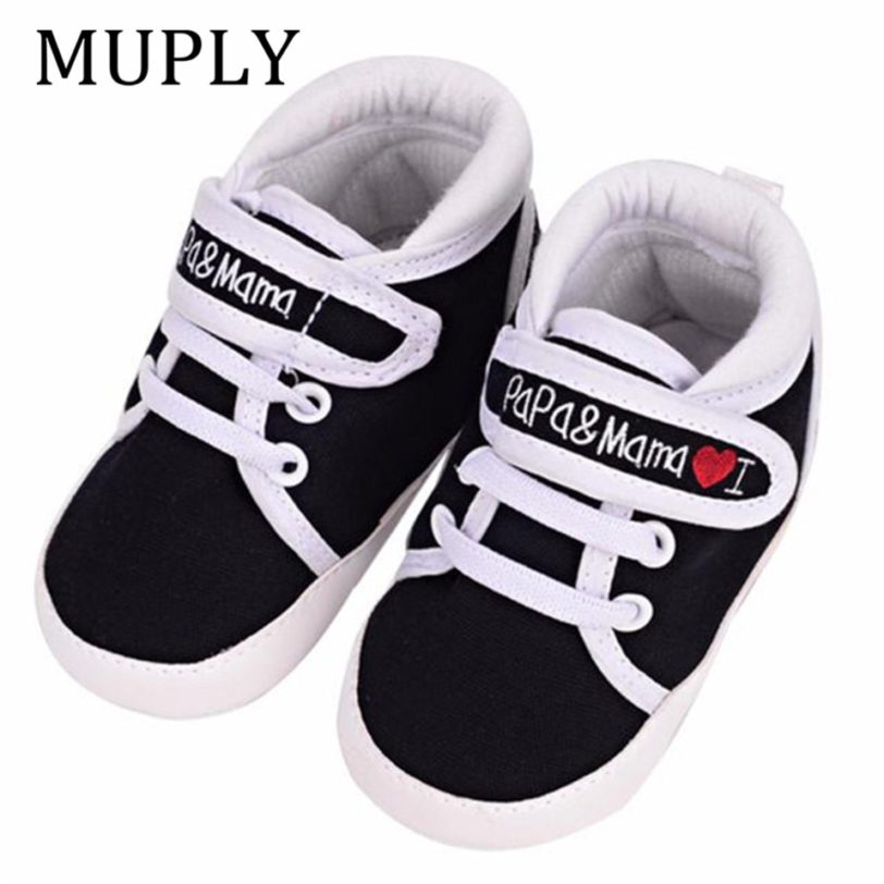 Newborn Baby Shoes Unisex First Walkers 0-18M Toddler Newborn Shoes Baby Infant Kids Boy Girl Soft Sole Canvas Sneaker - Image 2