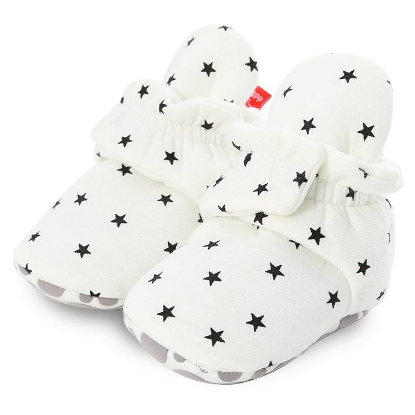 Newborn Baby Socks Shoes Boy Girl Star Toddler First Walkers Booties Cotton Comfort Soft Anti-slip Warm Infant Crib Shoes - Image 2