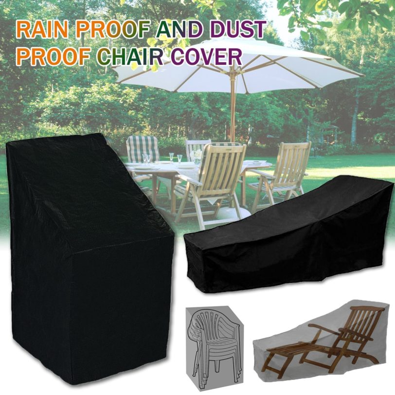 Outdoor Waterproof Cover Garden Furniture Rain Cover Chair Sofa Protection Rain Dustproof Woven Polyester Convenient Cover