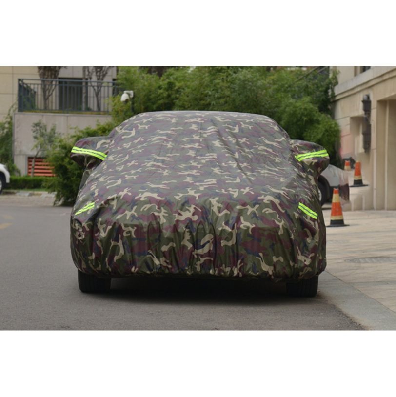 Oxford cloth winter Full Car Covers Outdoor Waterproof Sun Rain Snow Protection UV Car Umbrella camouflage Universal SUV Sedan - Image 3