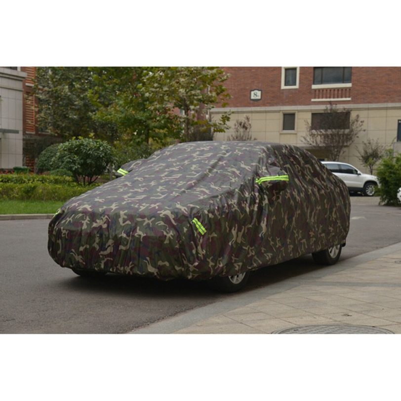 Oxford cloth winter Full Car Covers Outdoor Waterproof Sun Rain Snow Protection UV Car Umbrella camouflage Universal SUV Sedan - Image 2