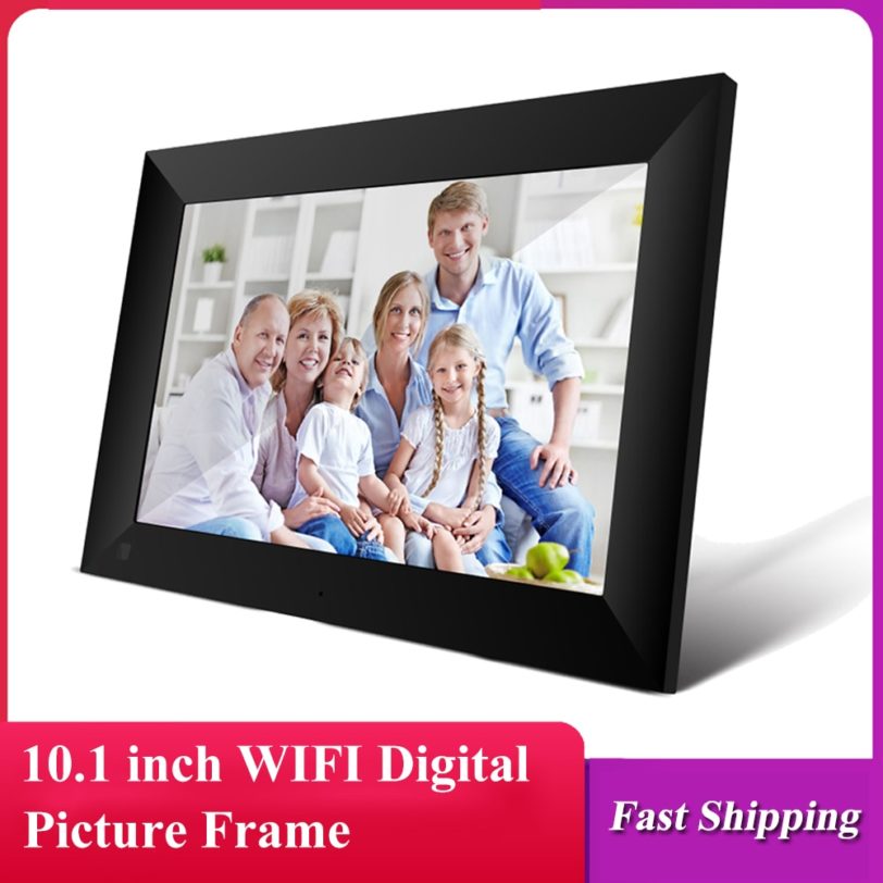 P100 WiFi Digital Picture Frame 10.1-inch 16GB Smart Electronics Photo Frame APP Control Touch Screen 800x1280 IPS LCD Panel