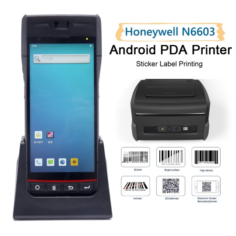PDA Android POS Terminal Receipt Label Printer Handheld Bluetooth WiFi 4G NFC Data Collector Portable Honeywell