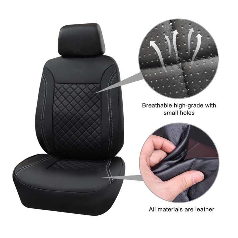 PU Leather Car Seat Covers Luxury Universal Automotive interior Seat Cover for toyota Mazda Volkswagen Hyundai Kia Lada Nissan - Image 3