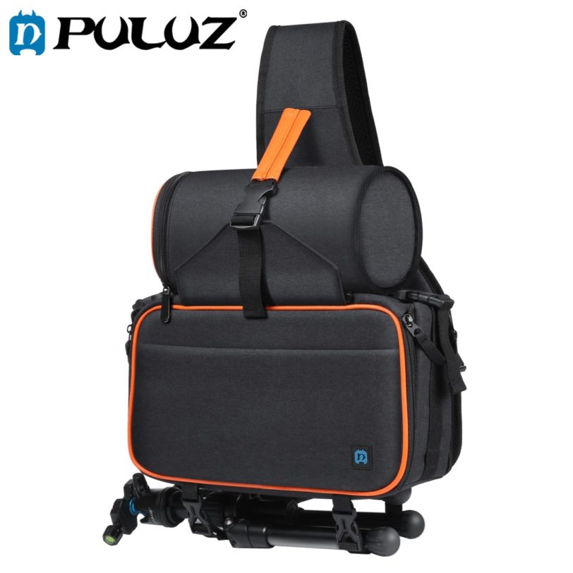 PULUZ DSLR Camera Backpack & Lens Bag For Nikon Sony Canon Photography Equipment Water-resistant Shoulder Bag For Outdoor Travel