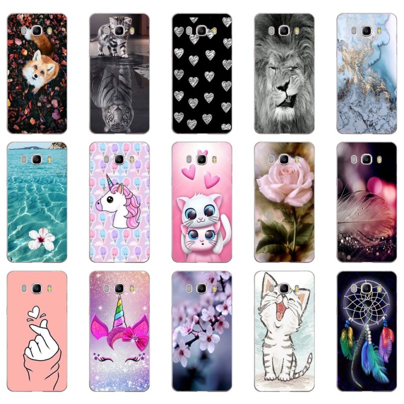 Phone Case For Samsung Galaxy J5 2016 J510F Soft Silicone TPU Cartoon Protector Cover Cases For Samsung J5 2016 J510 Bumper 4