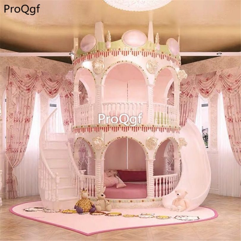 Prodgf 1Pcs A Set Children make you happy Castle Bedroom Bed