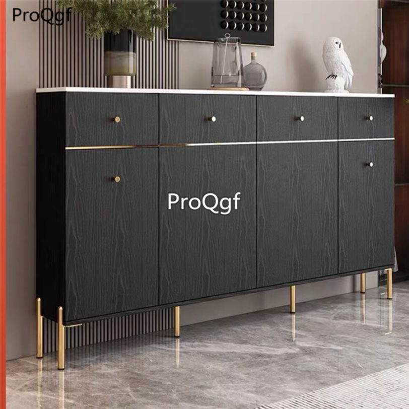 Prodgf 1Pcs A Set ins Hot Home Minimalist Black Sideboard Kitchen Cabinet