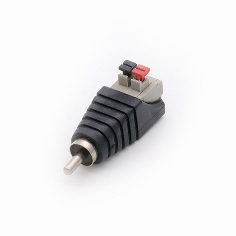 R Connector 1 pc Video AV Balun RCA Male to AV Screw Terminal Stereo Jack CCTV Camera Terminal Block Plug connector - Image 2