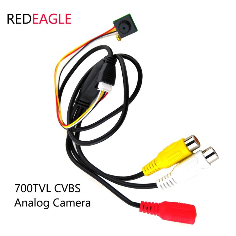 REDEAGLE CVBS Mini CCTV Security Camera 700tvl CMOS Home Video Audio Analog Camera AV Output