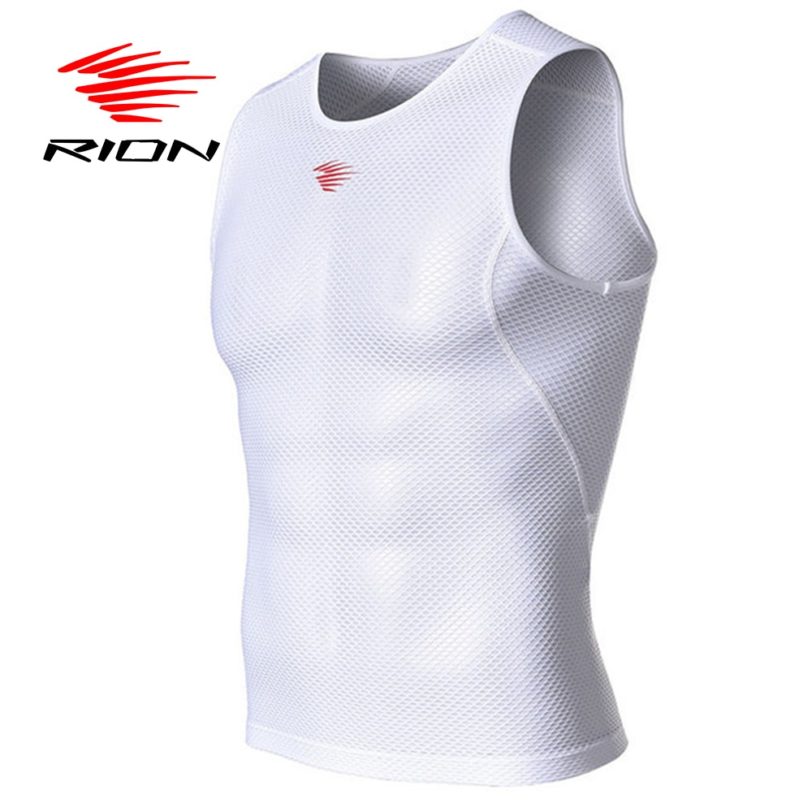 RION Men's Tank Top Sleeveless Vest Breathable Quick Dry Sweat Cycling Active Tops Fitness Gym Summer Male Shirts