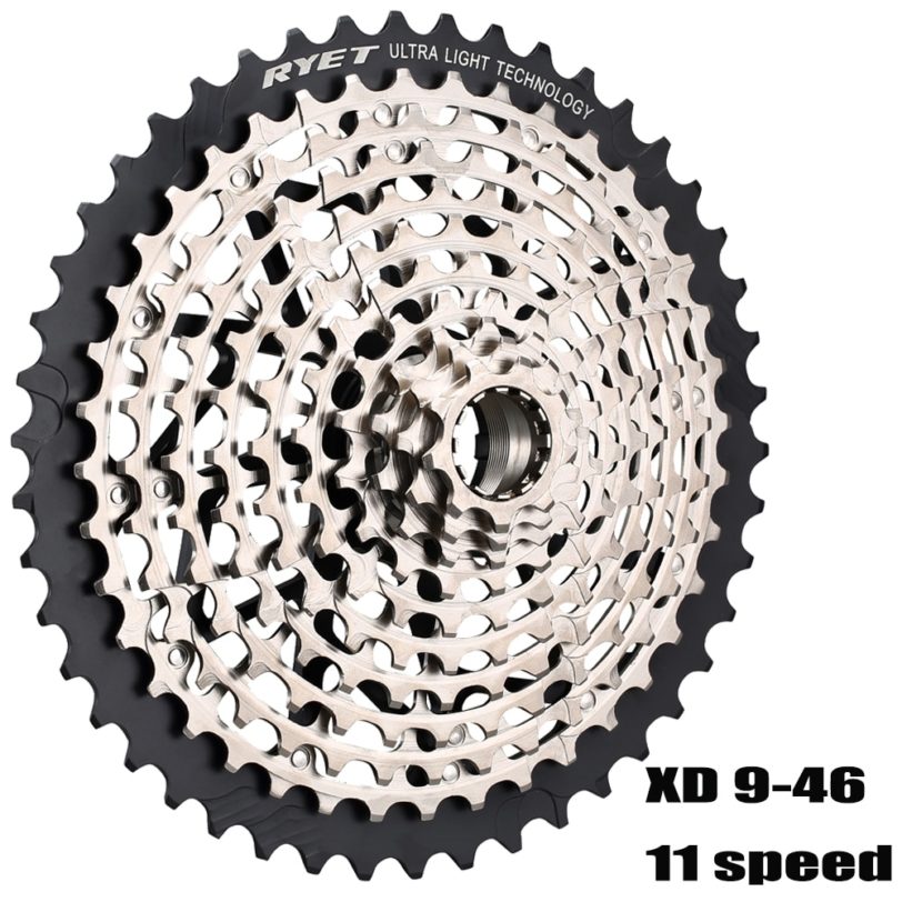 RYET ULT 11 Speed 9-46T Cassette MTB XD Core Ultralight 363g Steel Durable Ultimate11s Sprocket 9-46 k7 511% Range