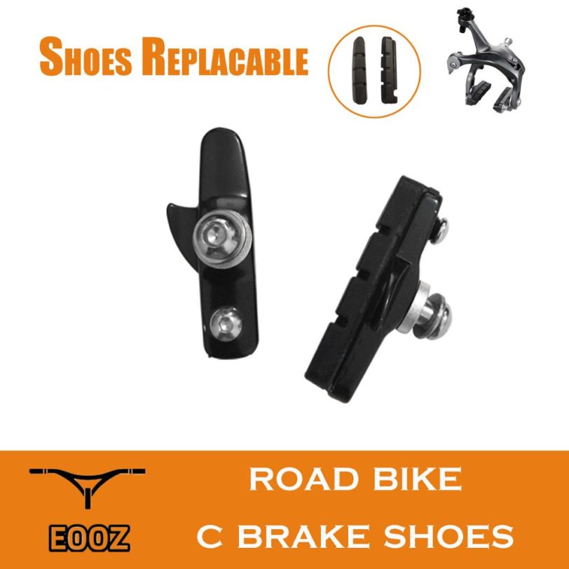 Road Bike C-Brake Caliper Pads Bicycle Brake Shoes Rubber Blocks Light-Weight Replaceable for Shimano * 1pr EOOZ