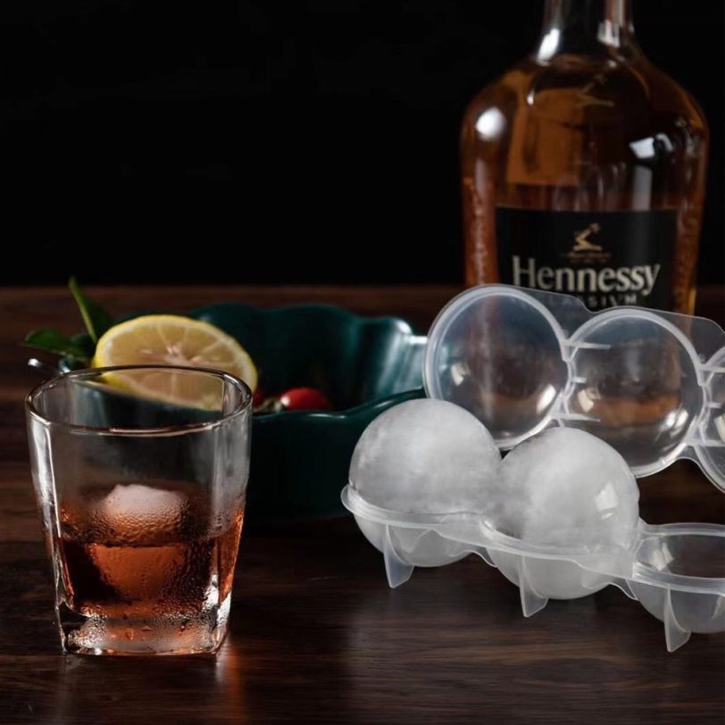 Round 4 Cavity Ice Mould Ice Ball Maker DIY Ice Cream Mold Plastic Whiskey Ice Cube Tray Bar Accessories Tool форма для льда - Image 4