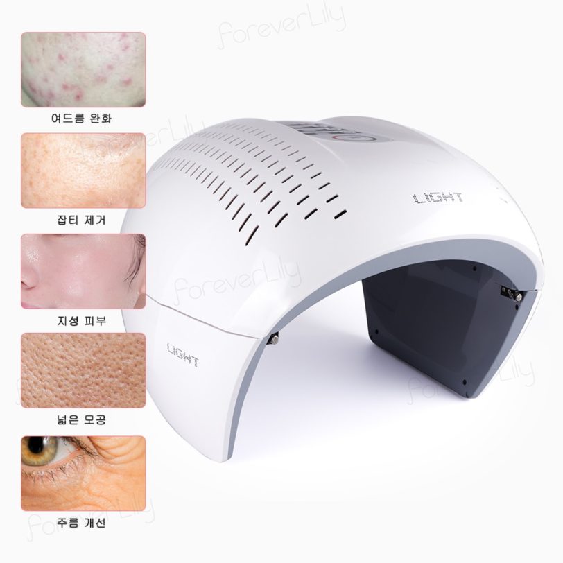 Round Foldable 4 Color PDT LED Photon Light Therapy Facial Mask Skin Rejuvenation Acne Remover Anti Wrinkle Beauty Equipment - Image 4