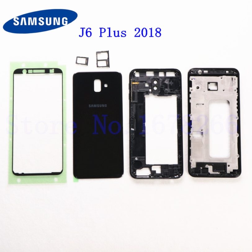 SAMSUNG Galaxy J6 plus 2018 J6 J610 J610F J610FN J610G Full Housing LCD panel Cover Middle Frame J6 Battery door Case