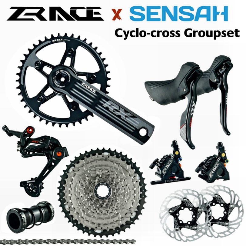 SENSAH SRX PRO 1x11 Speed, 11s Road Groupset, R/L Shifter Rear Derailleurs ZRACE Chainset Brake, Gravel-bikes Cyclo-Cross