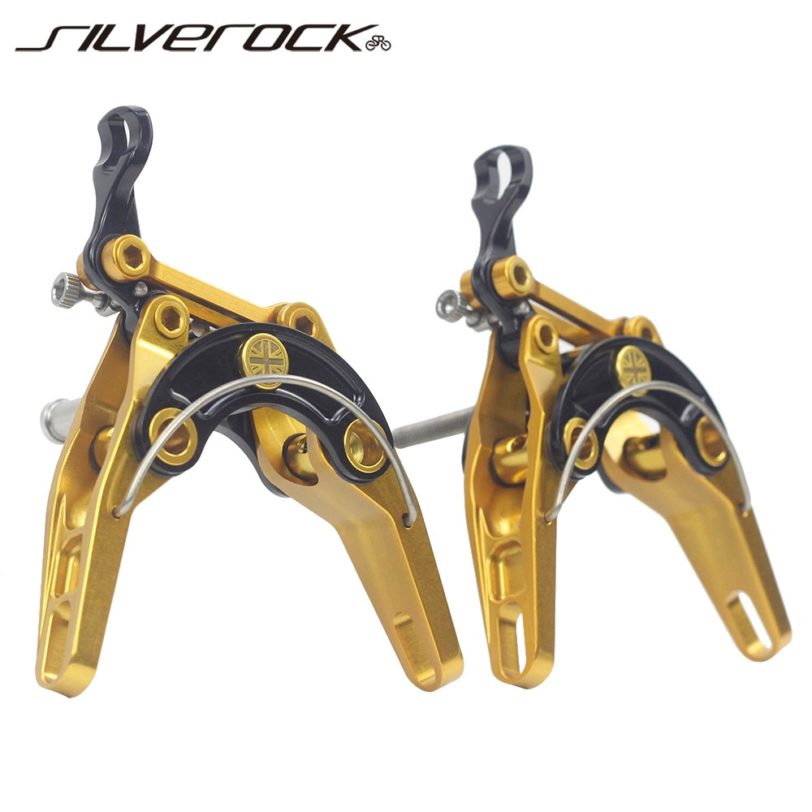 SILVEROCK Bike C Type Caliper Brakes For Brompton 3SIXTY 360 Folding Bicycle Alloy Lengthen Aero V Brake