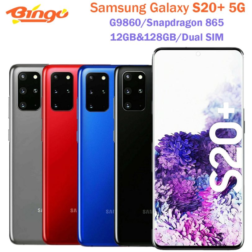 Samsung Galaxy S20 5G 128GB G9860 Dual SIM Unlocked Mobile Phone Snapdragon 865 Octa Core 6.7" Triple Cameras 12GB RAM NFC