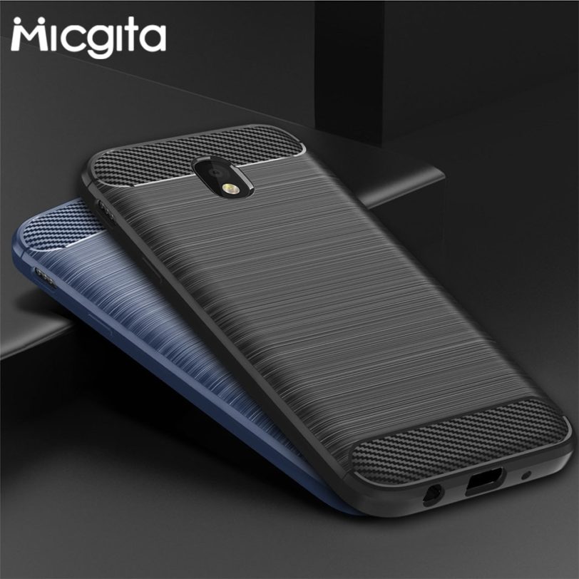 Silicone Case For Samsung Galaxy A5 2017 A3 A7 J3 J5 J7 2017 Cabon Fiber Brush TPU Cover For Samsung A5 A3 A7 J5 J3 J7 2017 Case