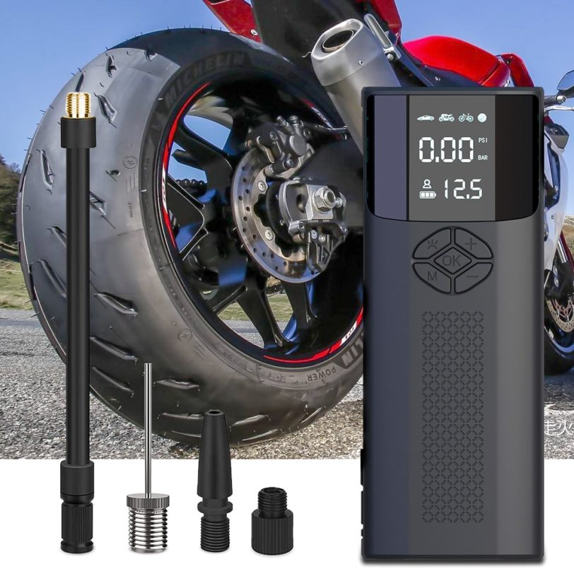 Smart Air Pump Portable Car Automatic Compressor Tire Inflator With Pressure Gauge For Motorcycle Bicycle basketball