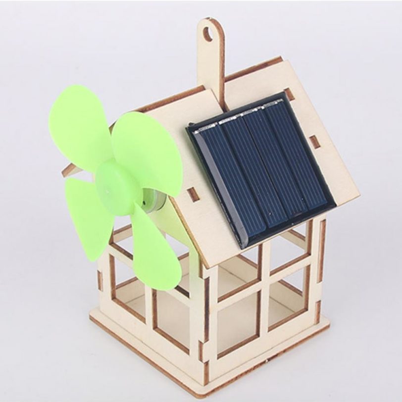 Solar Power Toy Kid safe Teamwork Ability Wood Educational Projects Solar Kit for Family
