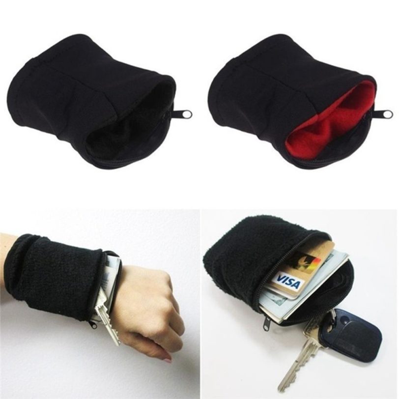 Sports Outdoor Multi Function Wrist Bag Zipper Woolsack Travel Pouch Gym Bike Wallet Outdoor Camping Tools