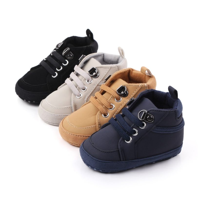 Spring/Autumn Baby Boys Sneakers Baby Shoes New Solid Color Casual Soft-soled Non-Slip Baby Canvas Shoes Toddler Shoes For 0-18M - Image 4